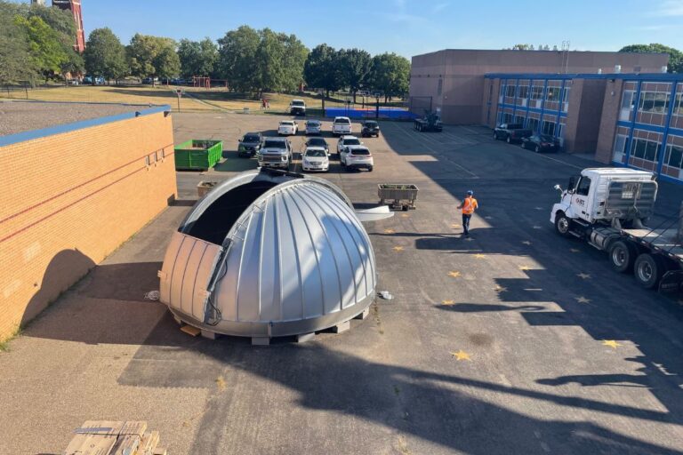 Ash Dome 18' 6" observatory at Hall Elementary School in Minneapolis