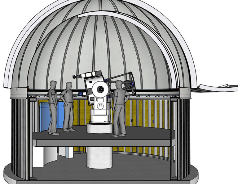 Rendering of observatory dome & scope system in Idaho