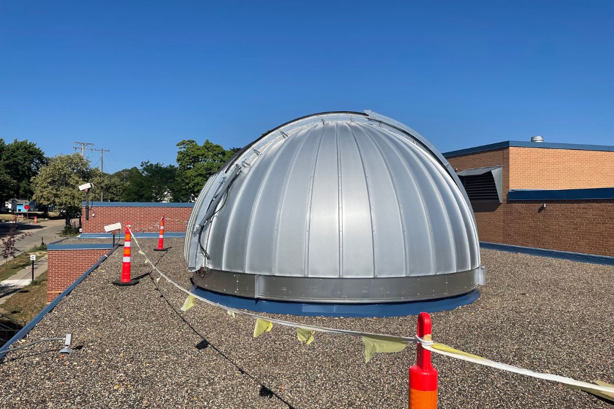 Ash Dome 18' 6" observatory at Hall Elementary School in Minneapolis