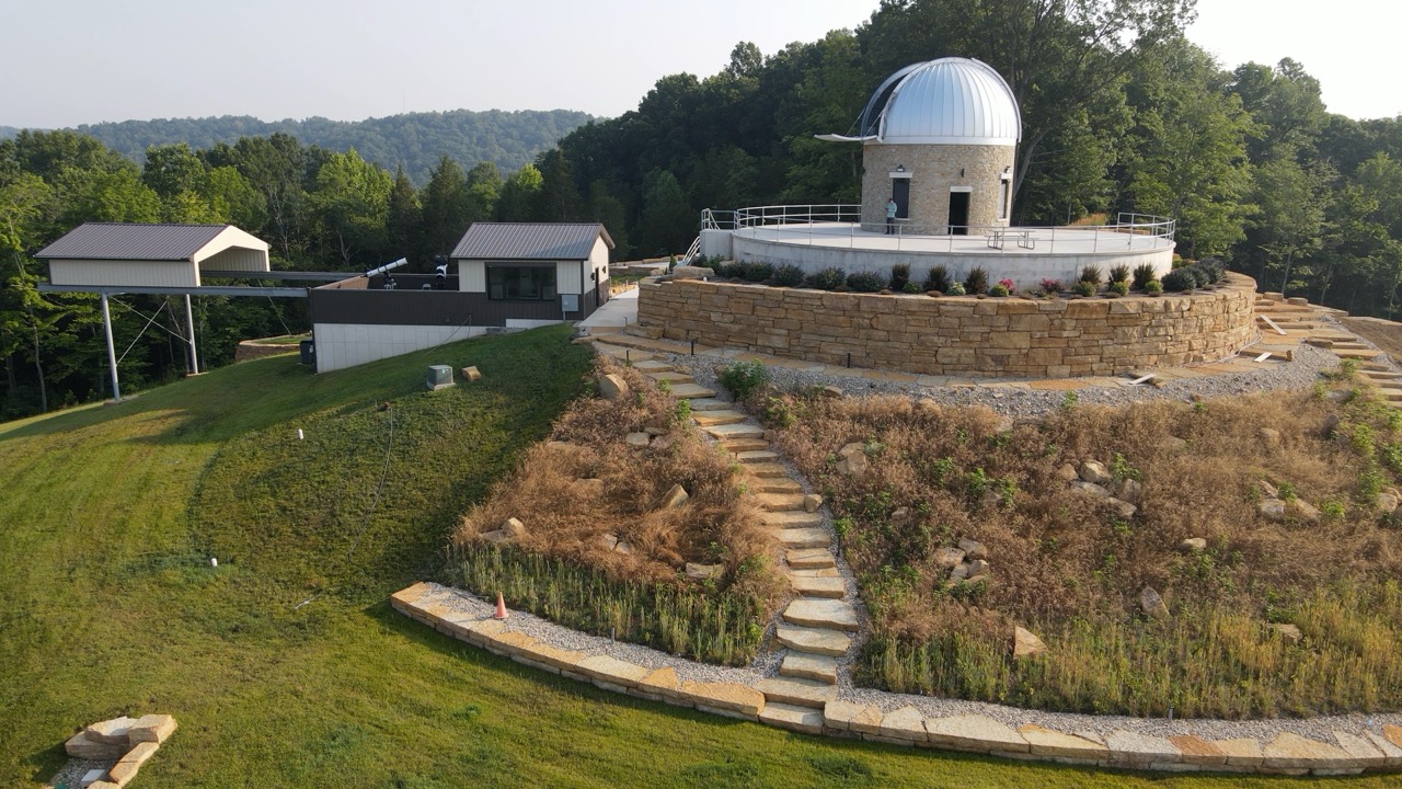 Open shutter on the Ash Dome